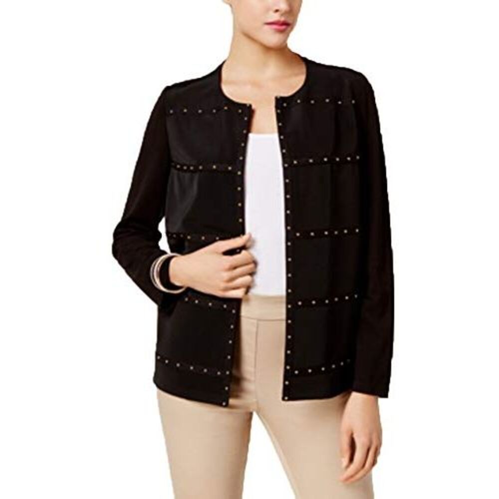JM Collection Studded Jacket - Picture 2 of 4